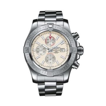 Breitling Super Avenger II Stainless Steel / Stratus Silver / Bracelet