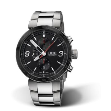 Oris TT1 Chronograph Stainless Steel - Ceramic / Black / Bracelet