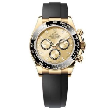 Rolex Cosmograph Daytona Yellow Gold - Cerachrom / Golden / Oysterflex