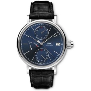 IWC Schaffhausen Portofino Hand-Wound Monopusher Platinum / Laureus Charity Night Milano 2015