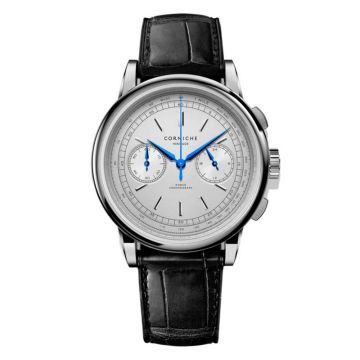 Corniche Heritage Chronograph Steel with White dial