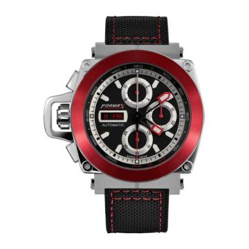 Formex Motorsport Automatic Chronograph Red Bezel / Black / Calf