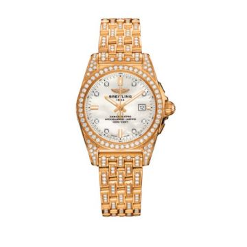 Breitling Galactic 29 Rose Gold / Diamondworks / Pearl Diamond / Bracelet