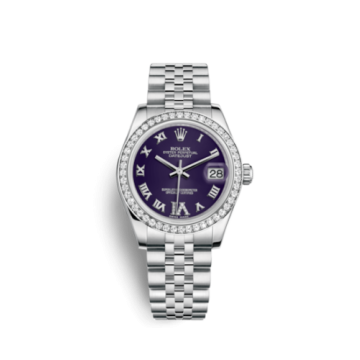 Rolex Datejust 31 Stainless Steel Diamond / Jubilee / Purple - Roman