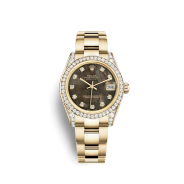 Rolex Datejust 31 Yellow Gold Diamond / Oyster / Black MOP
