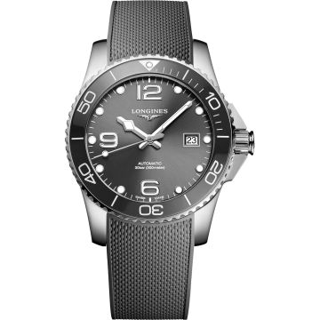 Longines HydroConquest 41 Automatic Stainless Steel / Ceramic / Grey / Rubber
