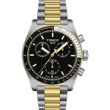 Tissot PR516 Chronograph Quartz Stainless Steel - Yellow Gold  / Black / Bracelet