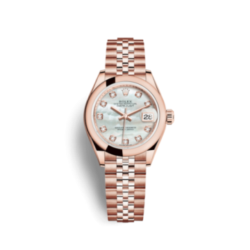 Rolex Lady-Datejust 28 Everose Domed / Jubilee / MOP
