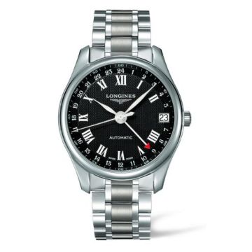 Longines Master Collection 42 24h Stainless Steel / Black-Arabic / Bracelet