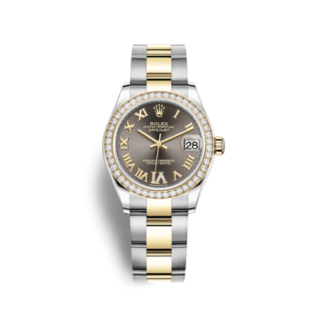 Rolex Datejust 31 Stainless Steel / Yellow Gold / Diamond / Grey - Roman / Oyster