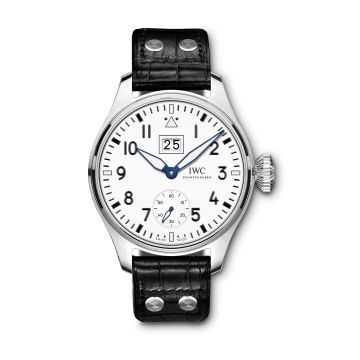 IWC Schaffhausen Big Pilot's Watch Big Date 150 Years Stainless Steel / White