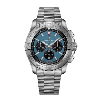 Breitling Super Avenger B01 Chronograph 46 Titanium / Blue / Bracelet