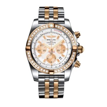 Breitling Chronomat 44 Stainless Steel / Rose Gold / Diamond / Antarctica White / Bracelet