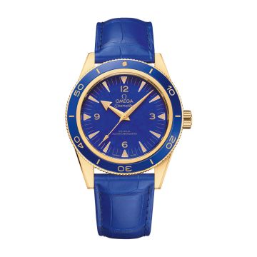 Omega Seamaster 300 Co-Axial Master Chronometer Yellow Gold / Lapis Lazuli