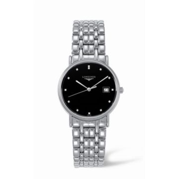 Longines Presence 33 Quartz Stainless Steel Black