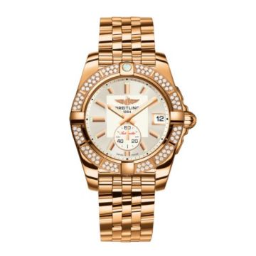 Breitling Galactic 36 Automatic Rose Gold / Diamond / Stratus Silver / Bracelet