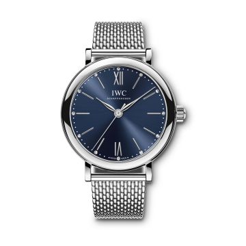 IWC Schaffhausen Portofino 34 Stainless Steel / Blue / Mesh