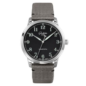 Glashütte Original Senator Excellence Stainless Steel / Black / Fabric / Folding