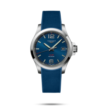 Longines Conquest V.H.P. 41 Stainless Steel / Blue / Rubber