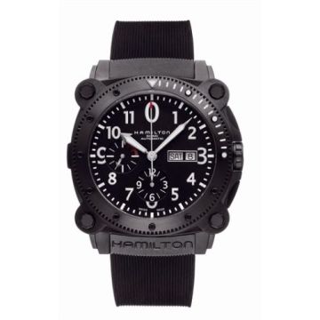 Hamilton Khaki Navy BeLOWZERO Auto Chrono PVD / Black / Rubber