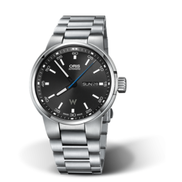 Oris Williams Day Date 42 Stainless Steel / Grey / Bracelet