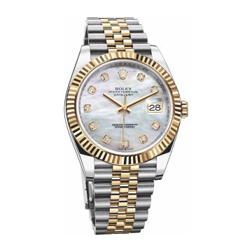 Rolex Datejust 41 Rolesor Yellow Fluted / Jubilee / MOP - Diamond