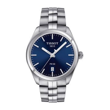 Tissot PR 100 Quartz 39 Stainless Steel / Blue / Bracelet