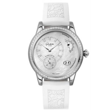 Glashütte Original PanoMatic Luna Stainless Steel / Diamond / MOP / Rubber / Pin
