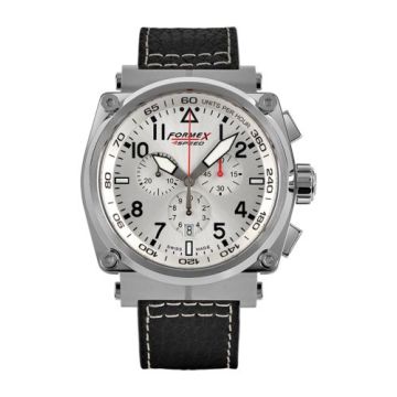Formex Pilot Quartz Chronograph Silver / Calf