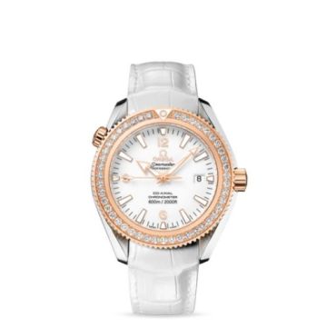 Omega Seamaster Planet Ocean 600M Co-Axial 42 Stainless Steel / Red Gold / Diamond / White / Alligator