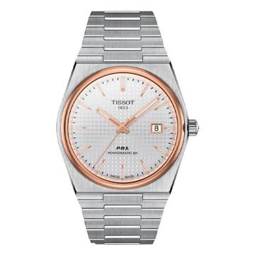 Tissot PRX Powermatic 80 Stainless Steel / Rose Gold PVD / Silver