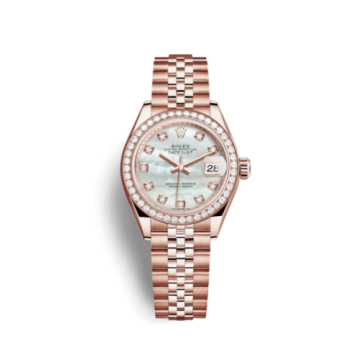 Rolex Lady-Datejust 28 Everose Diamond / Jubilee / MOP