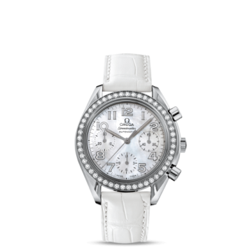 Omega Speedmaster Reduced Ladies Stainless Steel / Diamond / MOP / White