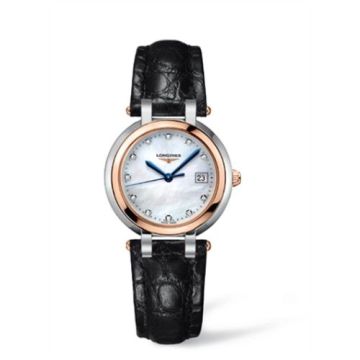 Longines PrimaLuna Quartz 30 Stainless Steel / Pink Gold / MOP