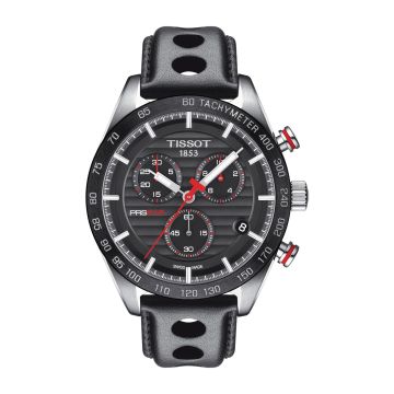 Tissot PRS 516 Chronograph Quartz Stainless Steel / Black / Strap