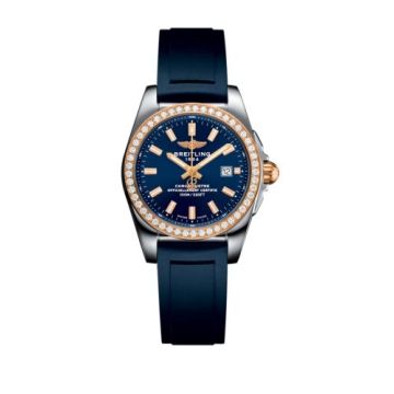 Breitling Galactic 29 Stainless Steel / Rose Gold / Diamond / Horizon Blue / Rubber