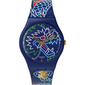Swatch Original 34 Biosourced Dragon in Waves