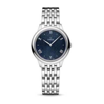 Omega De Ville Quartz 27.5 Stainless Steel / Blue / Bracelet
