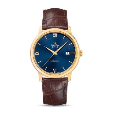 Omega De Ville Prestige Co-Axial 39.5 Yellow Gold / Blue