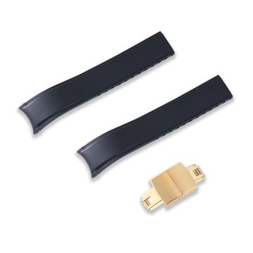 FLEXI-CURVED END FKM RUBBER STRAP (CX03) - 22mm