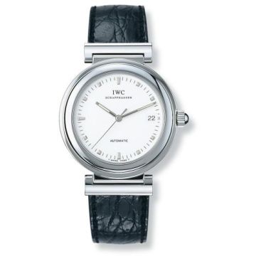 IWC Schaffhausen Da Vinci SL Stainless Steel / White / Croco