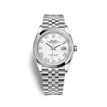 Rolex Datejust 36 Stainless Steel / Domed / White Roman / Jubilee