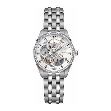 Hamilton Jazzmaster Skeleton Lady Auto 36 Stainless Steel - Diamond / MOP / Bracelet