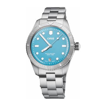 Oris Divers Sixty-Five 38 Cotton Candy Stainless Steel / Blue / Bracelet