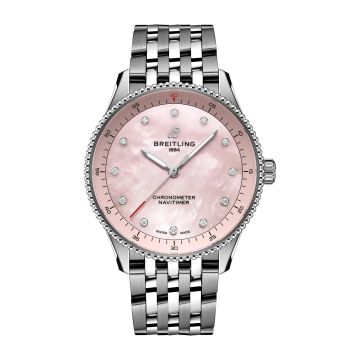 Breitling Navitimer Quartz 32 Stainless Steel / Pink MOP / Bracelet