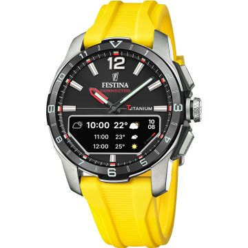 Festina Connected D Titan Back / Yellow Ø 44 mm