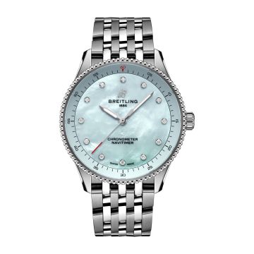 Breitling Navitimer Quartz 32 Stainless Steel / Blue MOP / Bracelet