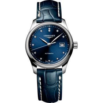 Longines Master Collection Date 29 Stainless Steel / Blue - Diamond