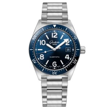 Glashütte Original SeaQ Date Stainless Steel / Blue / Bracelet