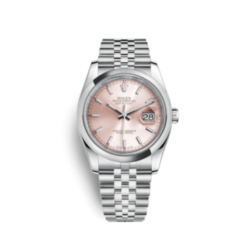 Rolex Datejust 36 Stainless Steel Domed / Jubilee / Pink